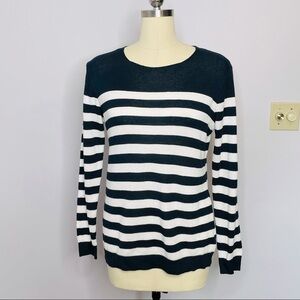 Pull&Bear Stripe Waffle Knit Style Top M